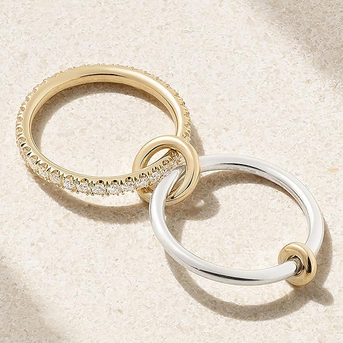 14K Gold Plated Interlocked Stackable Rings