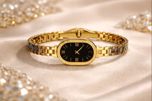 Luxury Watch Handcuff Bracelet – Gold Edition
